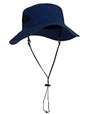 Tuga Adult Playa Bucket Hat (UPF 50+), Navy, Adult Medium