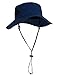 Tuga Adult UPF 50+ Playa Bucket Hat, Navy, Adult Medium