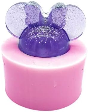 Mixed Media - 1pcs Mouse Straw Topper Resin Mold, Silicone Mouse Head with Bow Mould Epoxy Casting Moul Straws and Tumblers Topper Attachment DIY Resin Crafts Making