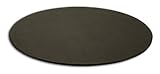 Dacasso Black Leather Oval Conference Table Pad, 17 by 14-Inch
