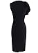 VfEmage Women's Celebrity Elegant Ruched Wear to Work Party Prom Bodycon Dress 1157 BLK 14