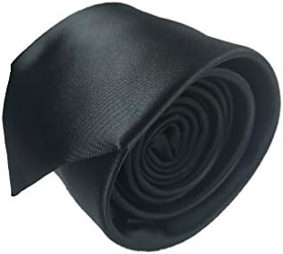 Luxury Mens Neckties,100% Italian Microfiber Hand Made, 15 Awesome Variations (Black)