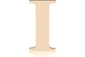 HGWOUY 12inch Tall Wooden Letters, 0.28inch Thick Unfinished Wood Letters Blank Wooden Letters for Wall Decor DIY Crafts Painting Wedding Birthday Party Decoration (I)