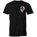 Fantastic Tees Thin Red Line Skull USA Flag Firefighter Men's T Shirt