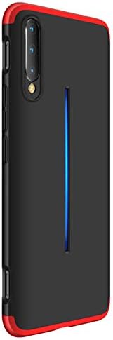 Tianqin VIVO iQOO Case, 360 Full Body Coverage Degree Protection 3 in 1 Combination Anti-Scratch PC Ultra-Thin Shockproof Matte Bumper Case for VIVO iQOO - Black Red
