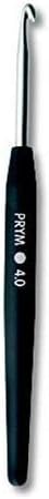Prym 14 cm x 4 mm Crochet Hooks for Soft Wool Aluminium Silver, 4,0mm