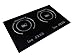 TI-2B 23 inch Built-In Dual Burner Induction Glass-Ceramic Cooktop, 1750W, UL858 Certified