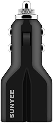 SUNYEE 4.2A / 20W Dual Port USB Car Charger Adapter Designed for Apple and Android Devices: Apple iPad Air 2, Mini, iPhone 6, iPhone 6 Plus, iPhone 5S, 5C, 5, 4S, Samsung Galaxy S5, S4, S3, Note 4, Note 3, Note2, Google Nexus 4, 5, 7, 10, One plus, Motorola Moto G X, HTC One M8, LG G2, G3, Nokia Lumia 1520 and most of the USB Charged Devices (SUNYEE Black)