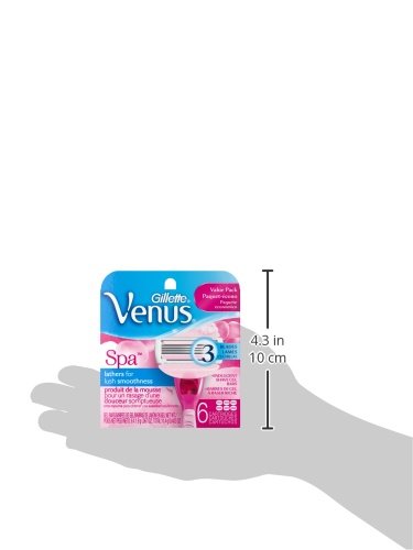 Gillette Venus Comfortglide Women's Razor Blade Refills, White Tea, 6 Count, Womens Razors / Blades