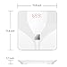 Etekscale Weight Scale Bluetooth Smart Connected Bathroom Digital Scale with Large Digital Highlight LED Display for 8 Body Measurements in Elegant White
