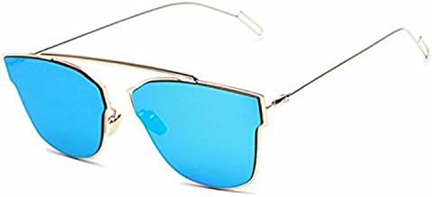 MaFs Style UV Protected Light wight Silver Metal Aviator Unisex Sunglasses (Type 3)