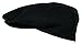Men's Premium Wool Blend Classic Flat Ivy Newsboy Collection Hat (Black, Large)