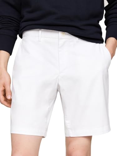Tommy Hilfiger Men’s 1985 Straight Fit Brooklyn Short, TH Optic White 29