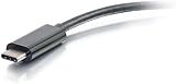 C2G USB C to Ethernet Adapter with Power Delivery - Black - 1000Mbps Network view 3