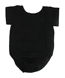 Black Dance or Ballet Leotard for Girls Ages 12-24 Months Small