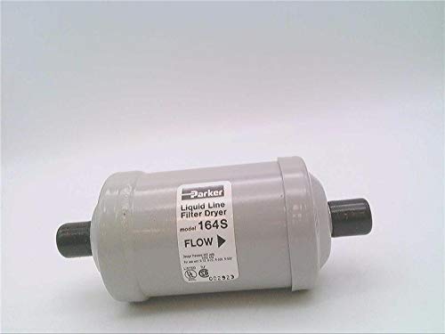164S Gold Label Steel Liquid Line Filter-Drier, 1/2" Odf Solder Fitting, 2.38" Shell Diameter, 6.06" Length