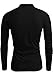 DandyClo Men's Henley Shirt Casual Basic Long Sleeve Solid Henley Neck Shirt Black X-Small