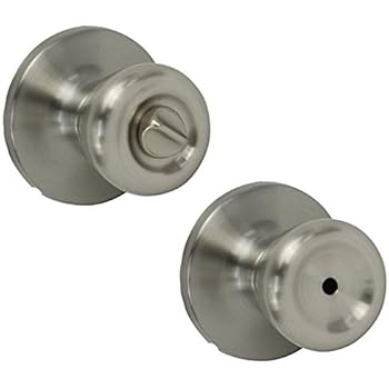 Ultra Security 82578 Privacy Door Lockset, Tulip Style Knob, Satin Nickel