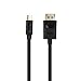 Cable Matters Short Mini DisplayPort to DisplayPort Cable - 3ft, Supports 4K@60Hz / 2K@144Hz, Mini DP to DP Cable, Black