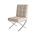 Best Selling Milania Leather Dining Chair, White, Set of 2