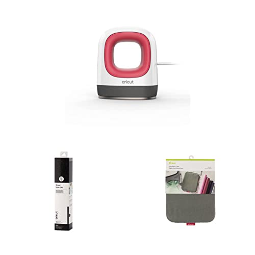 Cricut EasyPress Mini Heat Press (Raspberry) Iron On Starter Bundle