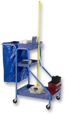 Port-a-Cart Cleaners Trolley - c/w 100 Litre Blue Vinyl Waste Bag