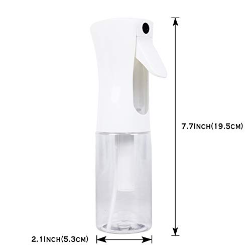 Mist Spray Bottle - 5Oz/150ml Hair Water Bottle Spray Mister Refillable Continuous Pressurized Mist Sprayers Empty Misting Bottle for Taming Hair in Morning/Watering Plants/Showering Pets/Cleaning