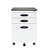 Calico Designs Parent Mobile Lock, White File Cabinet, 15.75