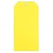 50 Pack - CleverDelights Yellow Plastic Tags - 4.75