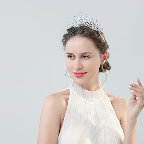 LOVFOIVER Bridal Wedding Crown Tiara Princess Crown Rhinestone Queen