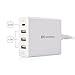 Cable Matters 72W 4-Port USB C Charger (USB C Wall Charger) with 60W Power Delivery for Laptops, Tablets, and Smartphones in White