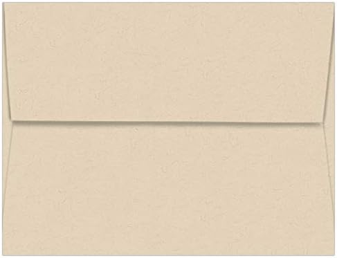Newsprint Aged Envelopes - A2 Dur-O-Tone 4 3/8 x 5 3/4 Straight Flap 70T, 250 Pack