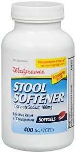 Walgreens Stool Softener Softgels, 400 ea