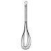 Rosle 95656 Stainless Steel & Silicone Flat Egg Beater Whisk 10.4 Inch, Silver