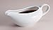 HIC Porcelain Coupe Shaped Gravy Sauce Boat, 18-Ounce