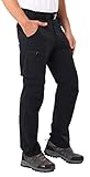 MIER Men’s Convertible Pants Quick Dry Cargo Pants Lightweight Comfort Stretch for Hiking Travel