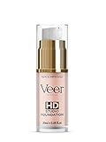Veer HD Studio Foundation Full Coverage Foundation | Natural Wear Liquid Foundation | Professional Anti-Aging Cosmetics for All Skin Types | Long Lasting Poreless and Scar-free Finish | (Nude)