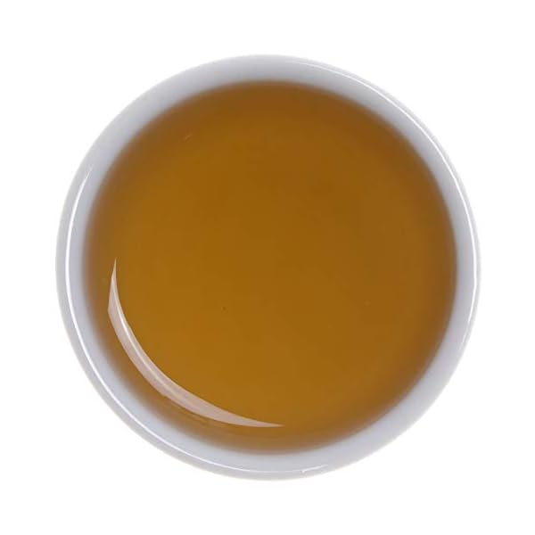 AURESA Kräutertee Keine Sorgen im Glas | Grüntee Grunpowder - 90g | Wiederverwendbare Glasflasche mit Korkverschluss – Bild 4