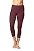 Yogalicious High Waist Ultra Soft Lightweight Capris – Yoga Pants – Cinnamon Cherry- XSthumb 1