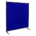 Steiner 525-6X8 Protect-O-Screen Classic Welding Screen with Flame Retardant 14 Mil Tinted Transparent Vinyl Curtain, Blue, 6' x 8'