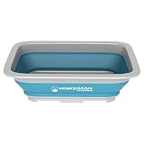 Wakeman Outdoors Collapsible Multiuse Wash Bin- Portable Wash Basin/Dish Tub/Ice Bucket with 10 L Capacity for Camping, Tailgating, More