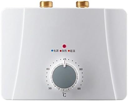 Water heater Mano Home 220V 5.5kw,3.4 Kw, Unvented Instantaneous Instant Electric Hand Wash Suitable for Family,Handwash、 Bathroom, Kitchen, Barber Shop， (Color : White, Size : 5.5kw)