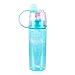 Yaping Plastic Outdoor Sports Spray BPA-Free Water Bottle with Straw For Travel Fitness Hiking Cycling(600ML-Blue)
