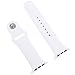 For Apple Watch Band,Goodidus Soft Silicone Fitness Replacement Sport Band for Apple Watch L Size(White 42MM)