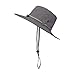 OMECHY Waterproof Outdoor Bucket Hat Summer UV Protection Sun Cap Boonie Fishing Camouflage Hat,Grey