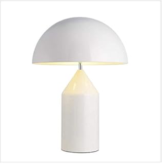 white dome table lamp