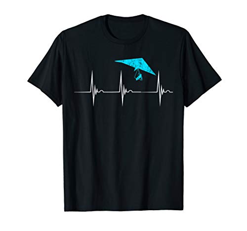 Hang Gliding Heartbeat EKG Pulseline Soaring Air Sport Shirt