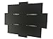 Jerry & Maggie Family Photo Frame 22x17, PVC Picture Frames Collage Wall Decor 9 Opening Wall Hanging For 6x4 Photos 8 Pack, No-Assembly 3D Design Waterproof Memorial Keepsake, Black