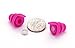 Westone TRU Universal WR20 Reusable Hearing Protection Filter Ear Tips - 20 dB Advanced Filter Technology (Pink)
