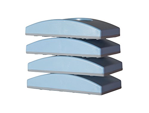 Wall Nanny (4 Pack - Made in USA) Indoor Baby Gate Wall Protector - No Safety Hazard on Bottom Spindles - Small Saver Pad Saves Trim & Paint - Best Dog Pet Child Walk Thru Pressure Gates Guard (Blue) - Thumbnail 3